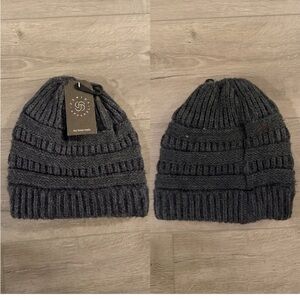 Cozy Gray Knit Beanie
